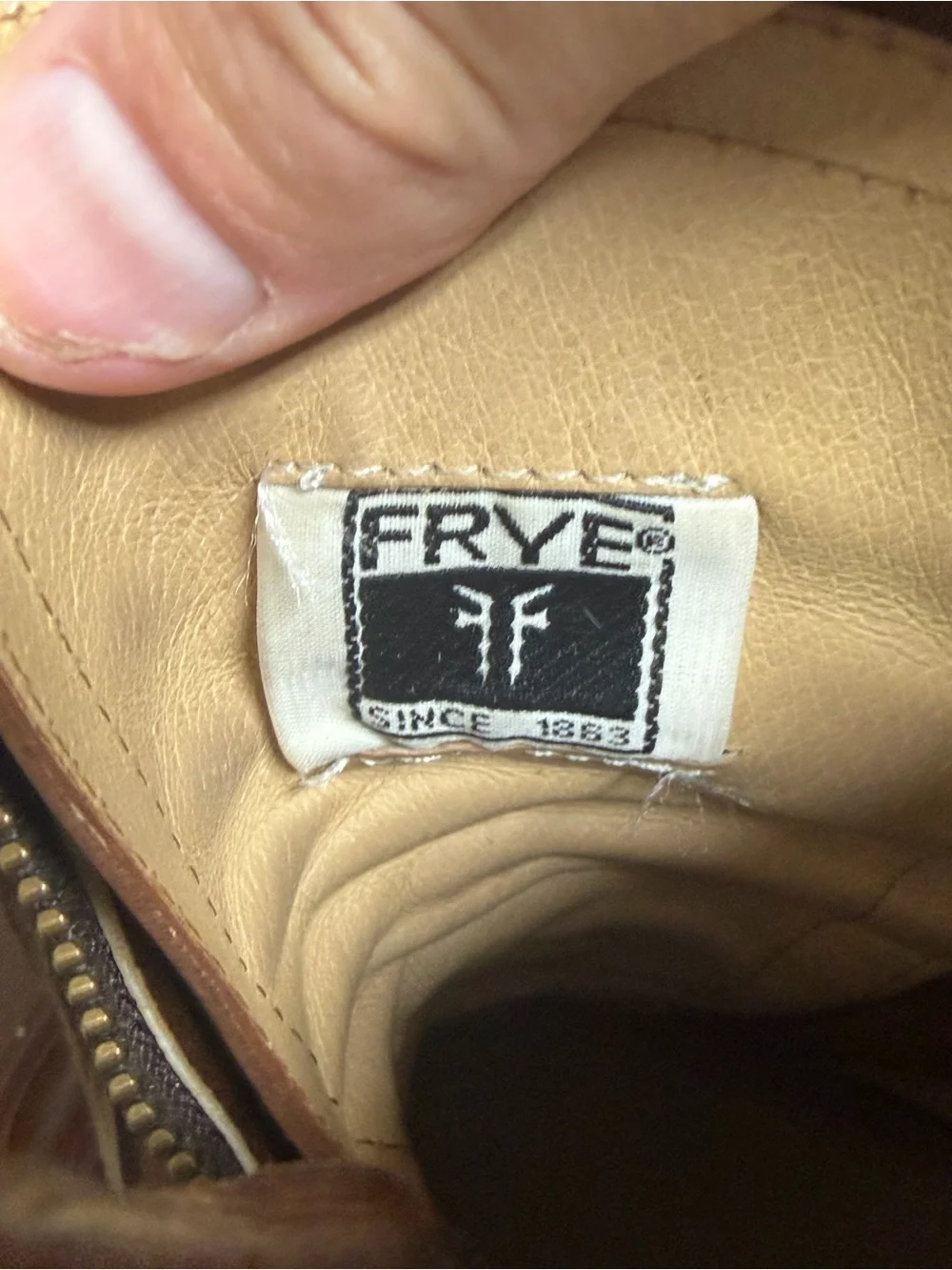 Frye Tyler Mens Size 10.5 D Double Zip Lace Up Brown Leather Boots